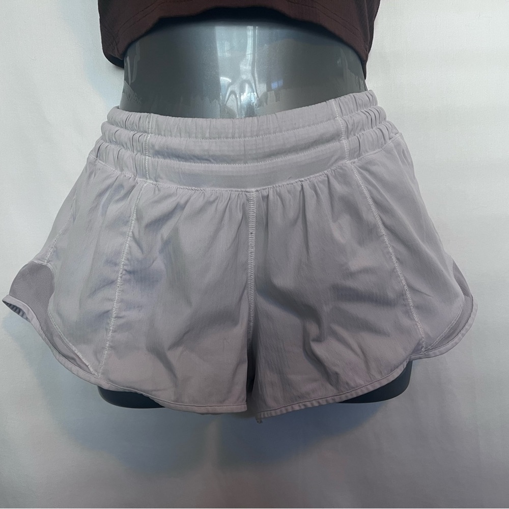Lululemon Hotty Hot Low Rise 2.5” White Shorts